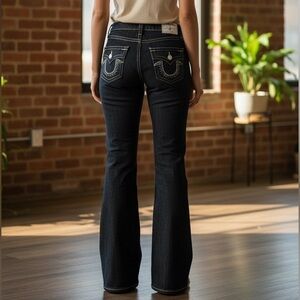 True Religion Joey Bootcut Jeans Dark Wash 28